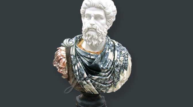 Hot sales hand carved marble roman bust