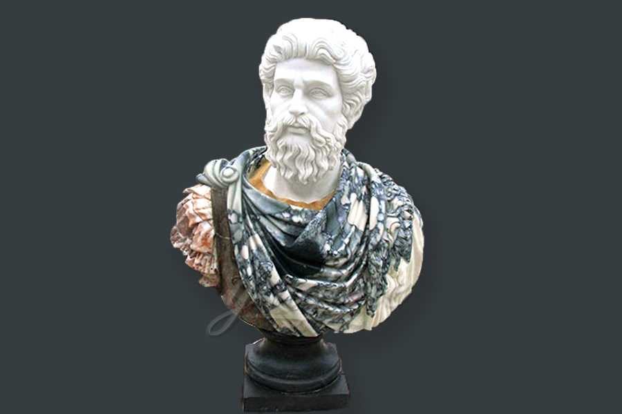 Hot sales hand carved marble roman bust