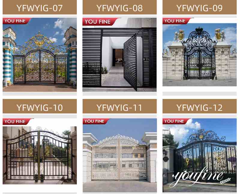 House Wrought Iron Gate Design for Sale
