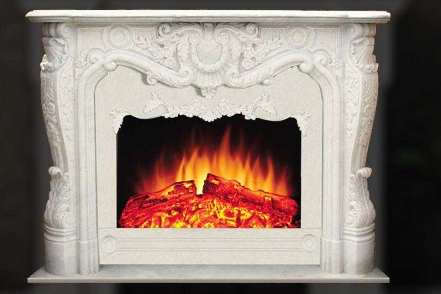 Interior Decoration French hand carved marble fireplace mantel MFFS-07