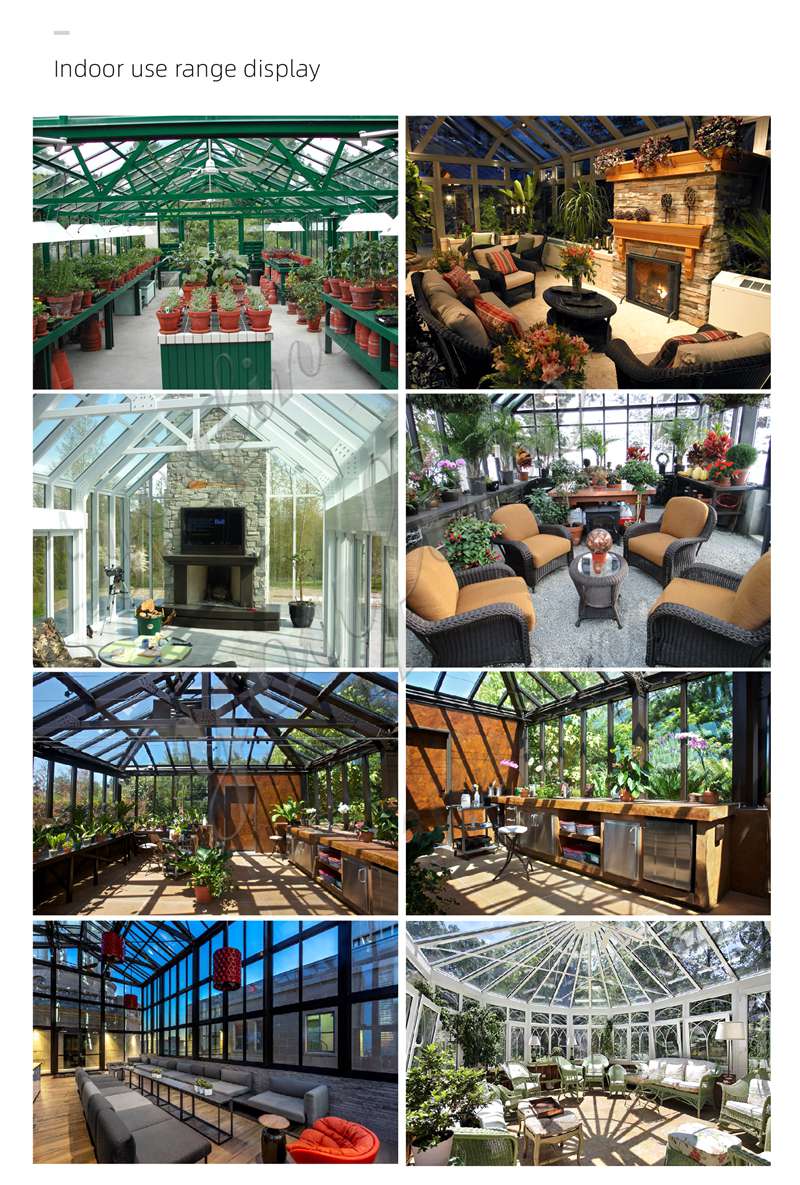 Iron Green House Interior Decoration
