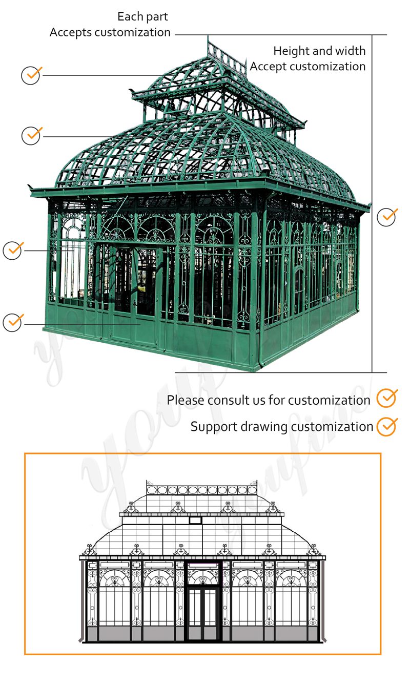 Iron Green House drawing details