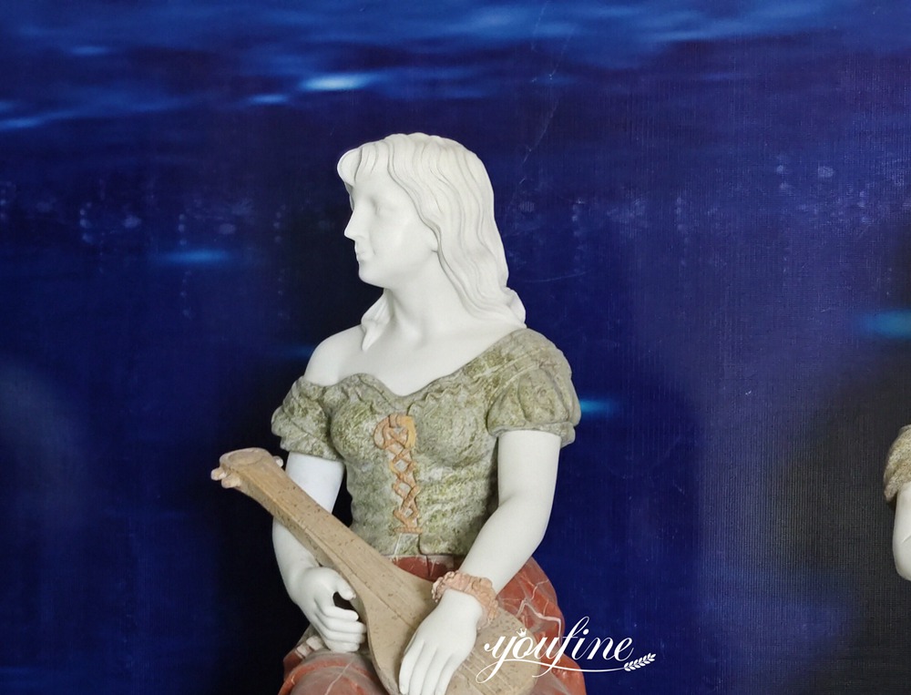 Lady Lute Player Statue details