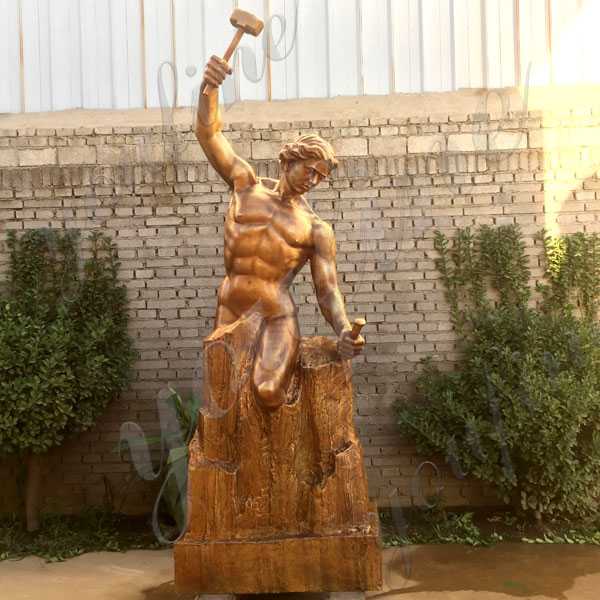 Large Custom Made Casting Brass Bobbie Carlyle Self Made Man Replica Outdoor Bronze Figure Statue Design for Sale BOKK-593
