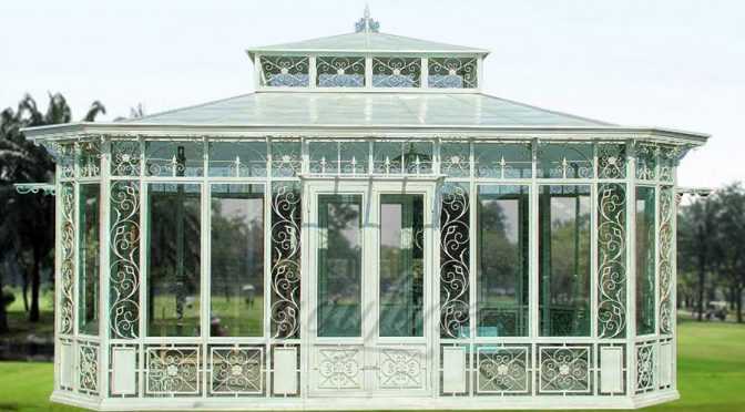 Large Outdoor Garden Wrought Iron Gazebo IGWG-01