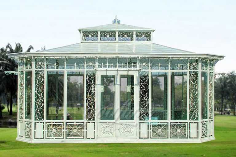 Factory Directly Offer Large Antique Garden Wrought Iron Gazebos for