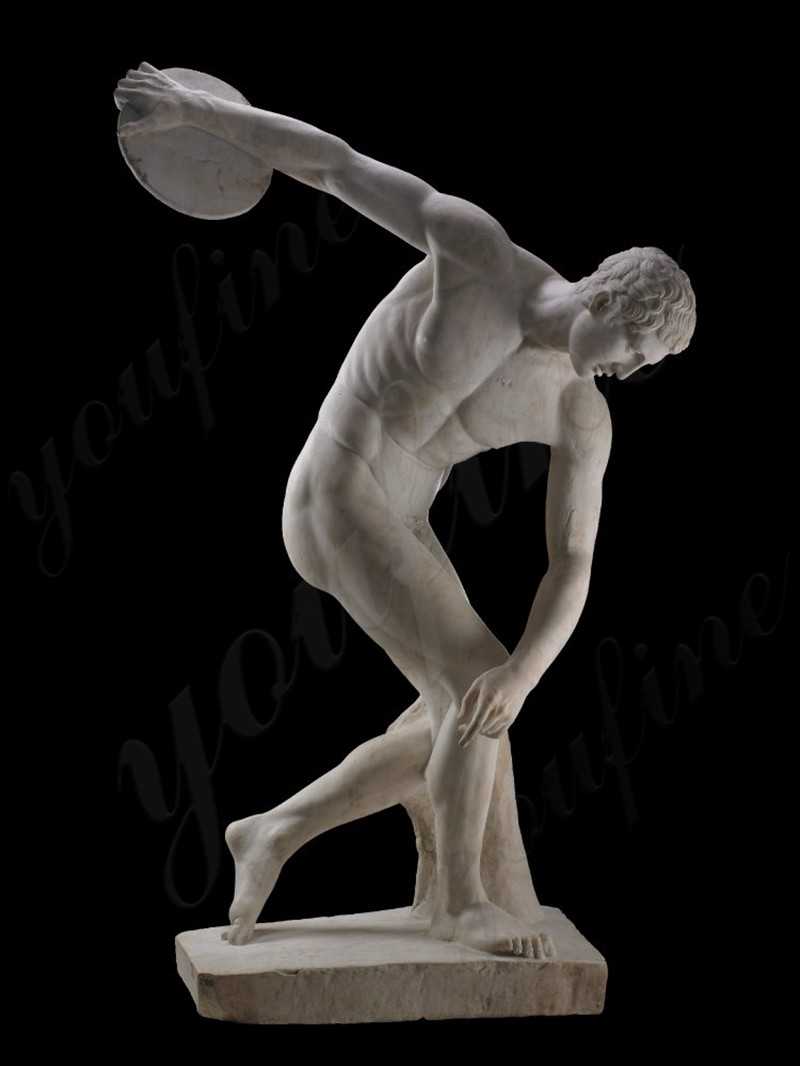 Life Size Marble Statue of The Discobolus