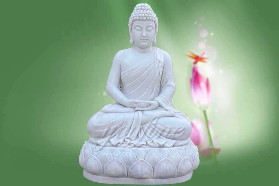 Life Size Sitting Shakyamuni Marble Buddha Statue