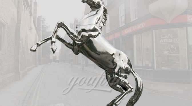 Life Size Stainless Steel Horse Sculpture for Sale