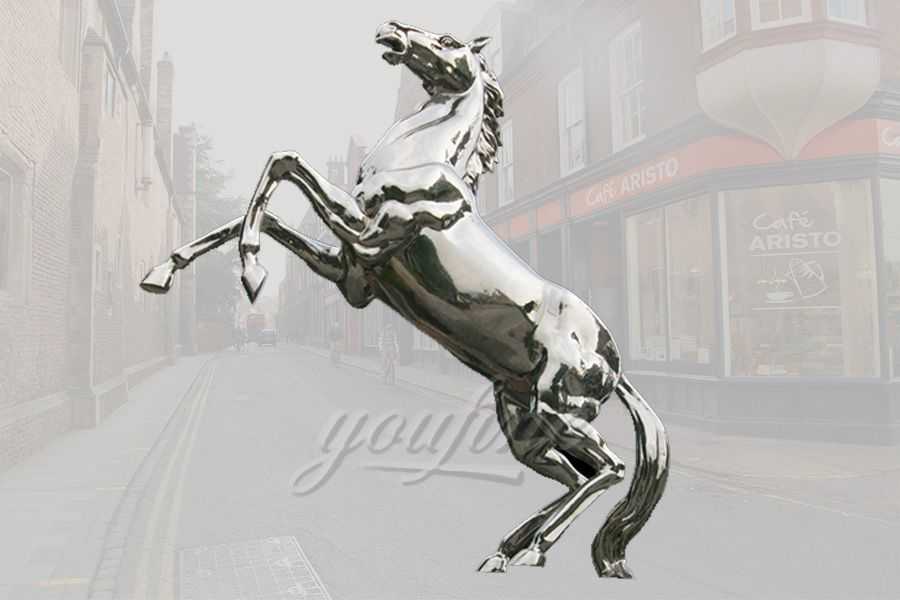 Life Size Stainless Steel Horse Sculpture for Sale