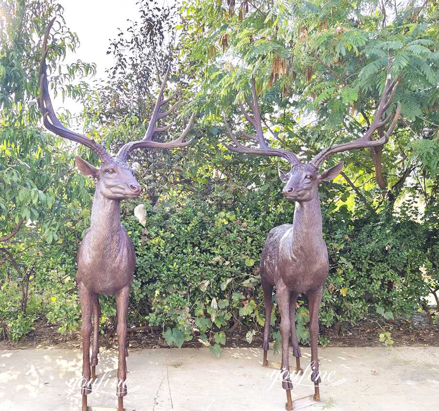 Lifesize deer statues for outside