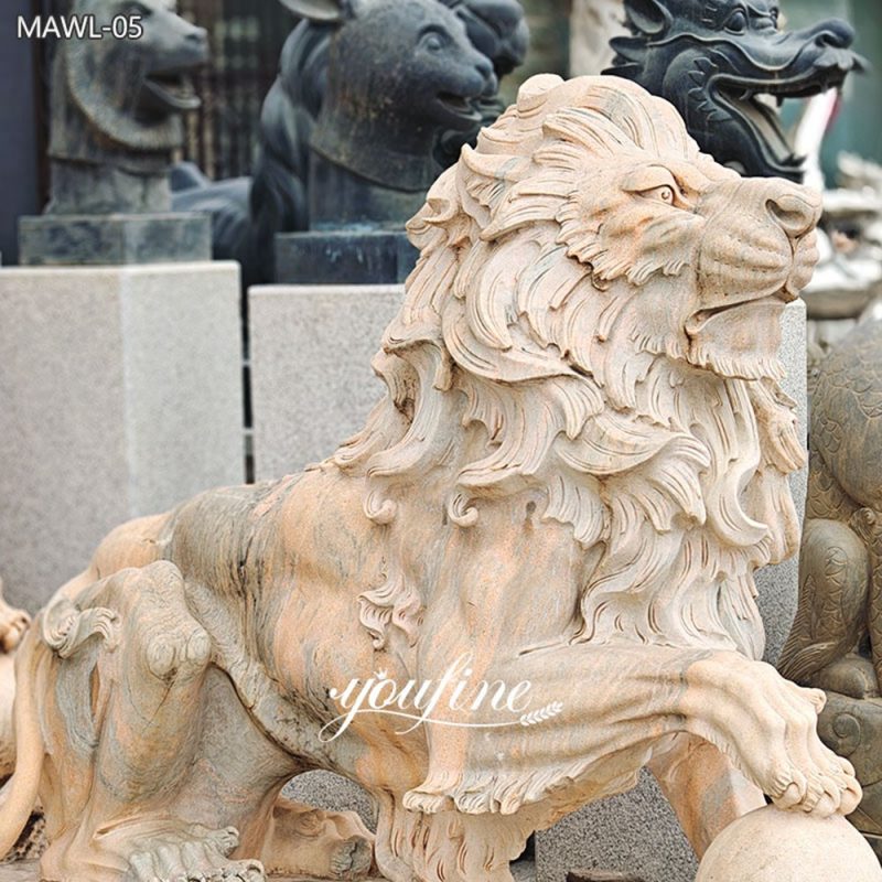 Lion Statue for Estate Entrance Decor