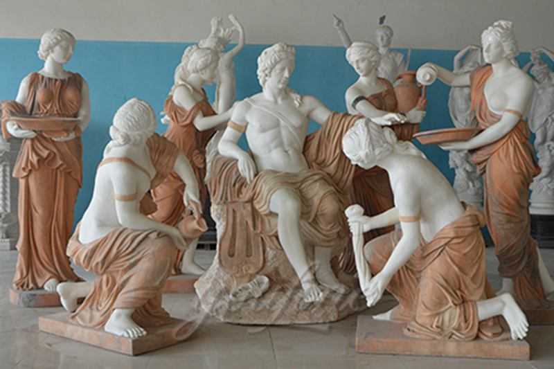 Marble Apollo Bathing Sculpture