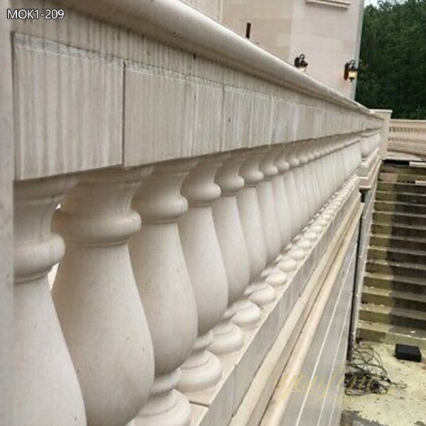 Hot Design Beige Marble Balustrade Manufacturer