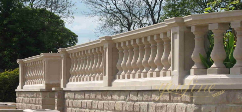 Hot Design Beige Marble Balustrade Manufacturer