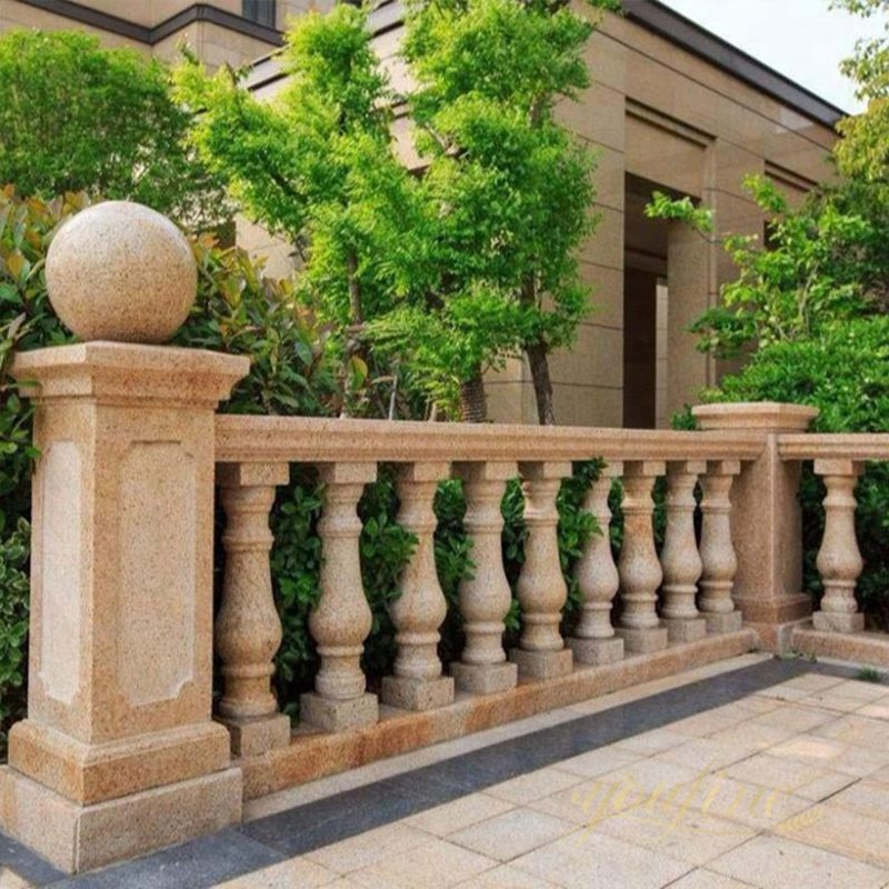 Hot Design Beige Marble Balustrade Manufacturer