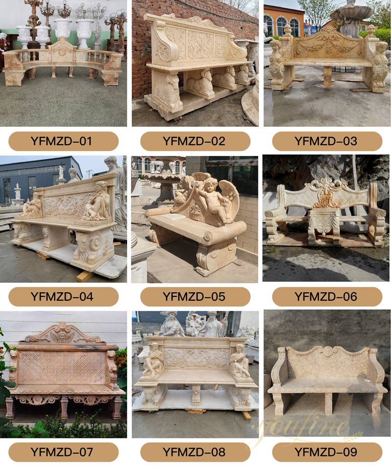 Marble Bench for Garden