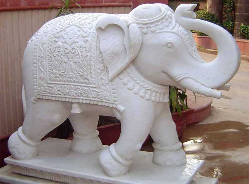 Marble Elephant Statue for Sale