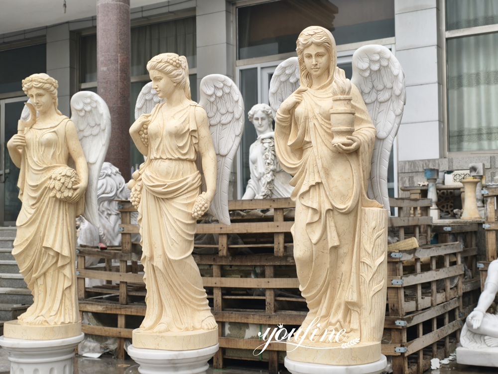 Marble Four Seasons Angel sculpture