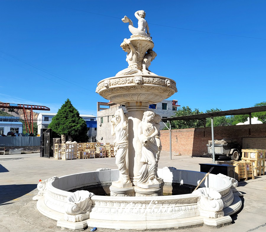 Marble Woman statue Water Fountain Suppliers