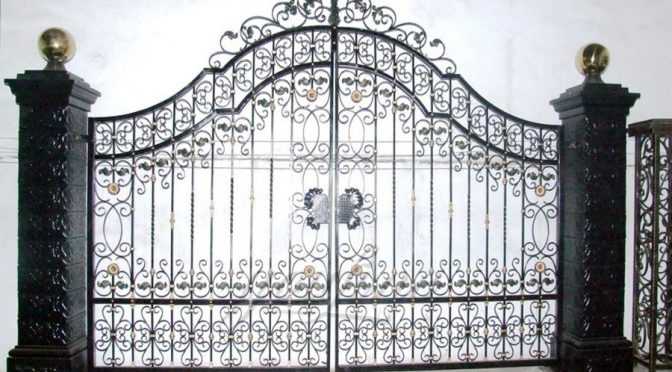 Modern House Wrought Iron Gate Design for Sale