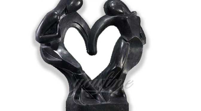 Modern Sculpture Abstract Art Lovers Marble Statue