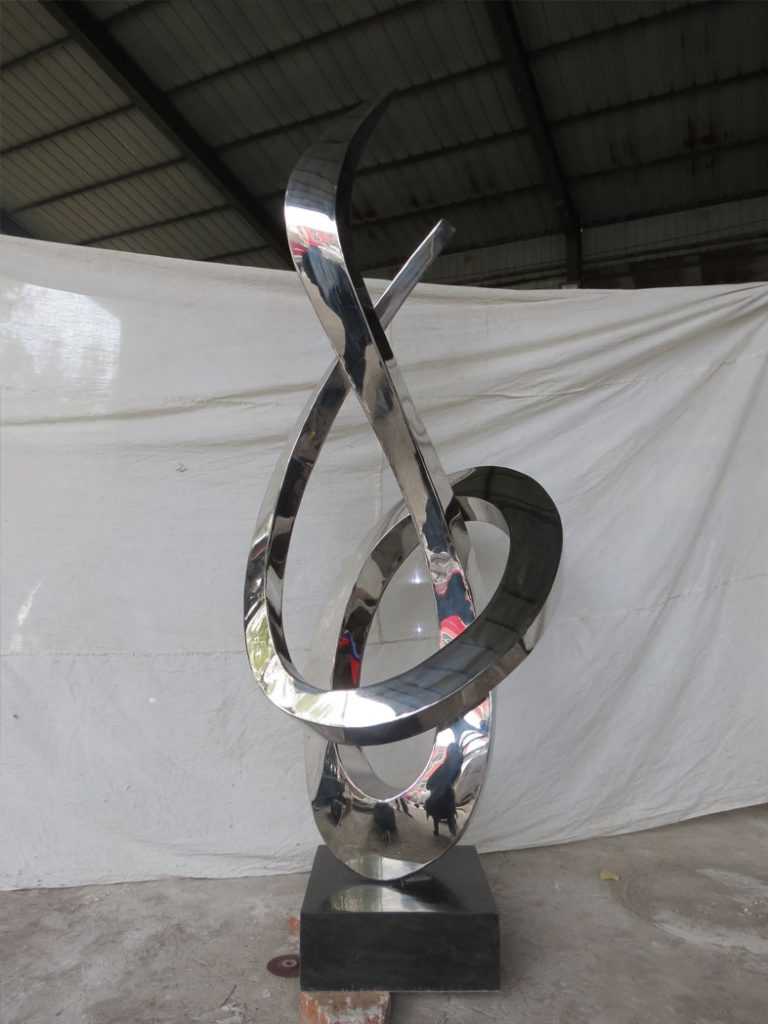 Modern Large Outdoor Stainless Steel Metal Sculpture for Modern Large Outdoor Stainless Steel Metal Sculpture for