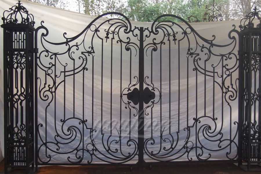 New Design Wrought Iron Main Gate-Youfine Sculpture