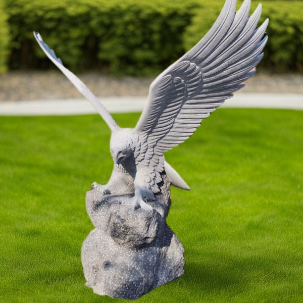 Outdoor-Natural-Carved-Marble-Eagle-Statue 2