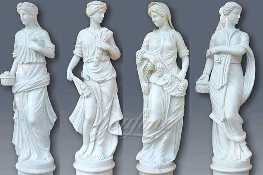 Hot sales decoration western marble statue of four season MSFSS-03