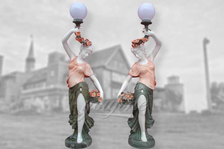Statue Lamp Carving Marble Sculpture YouFine Sculpture