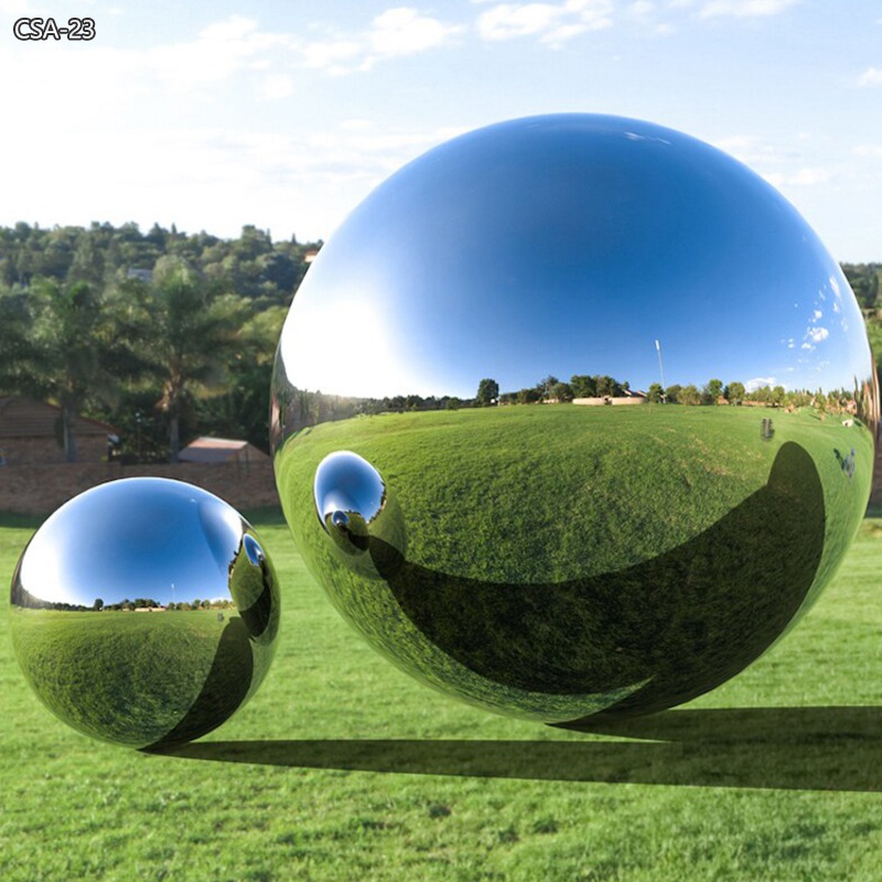 Park Large Stainless Steel Ball Sculpture for Lawn