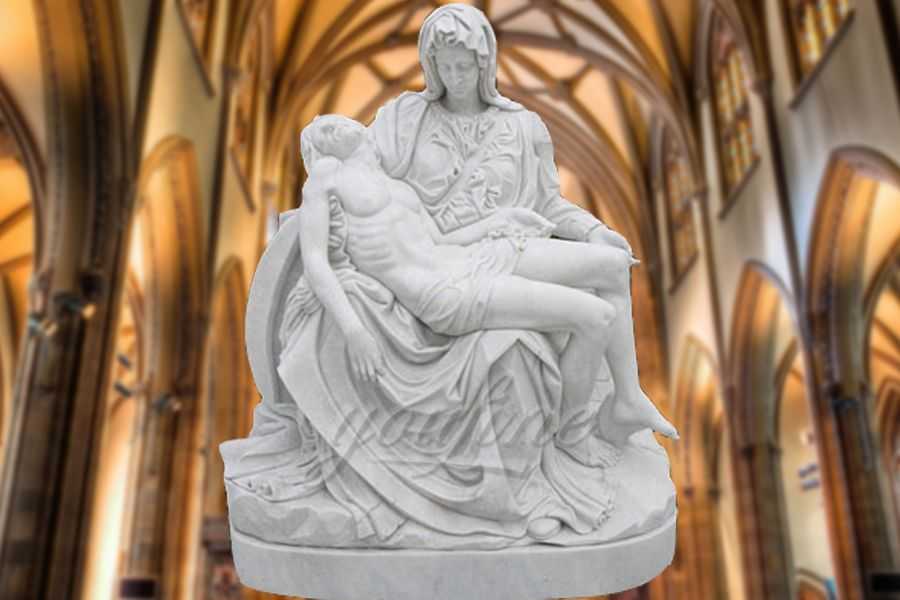 Religion Theme Stone Virgin Mary Pieta Statues RSMS-01