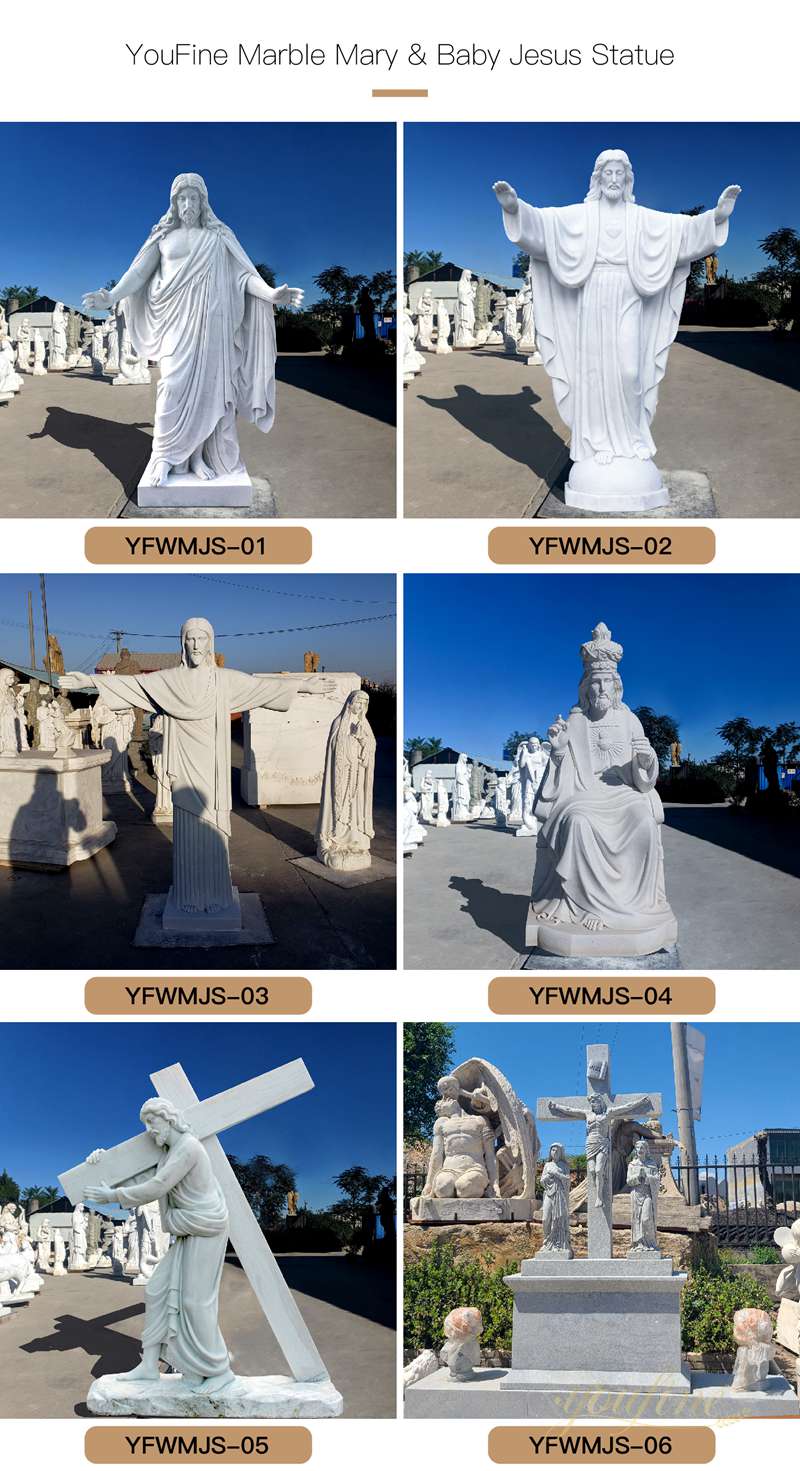 Religious White Marble Jesus Statue
