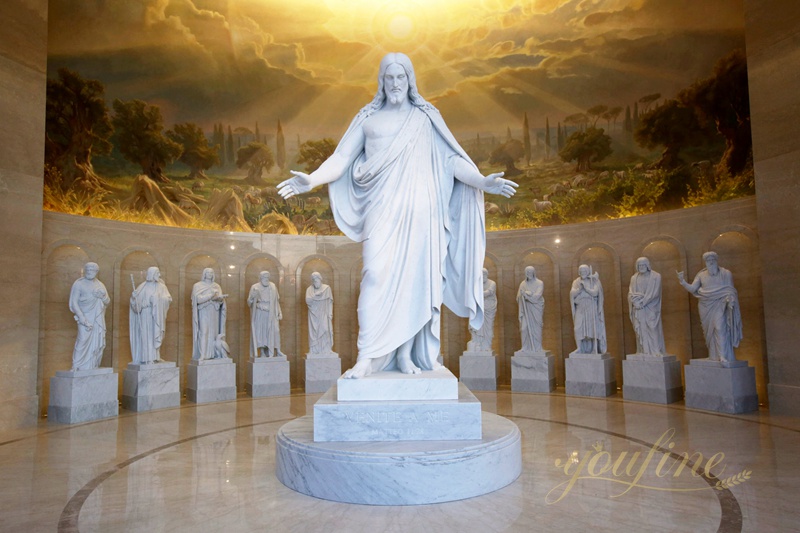Religious White Marble Jesus Statue
