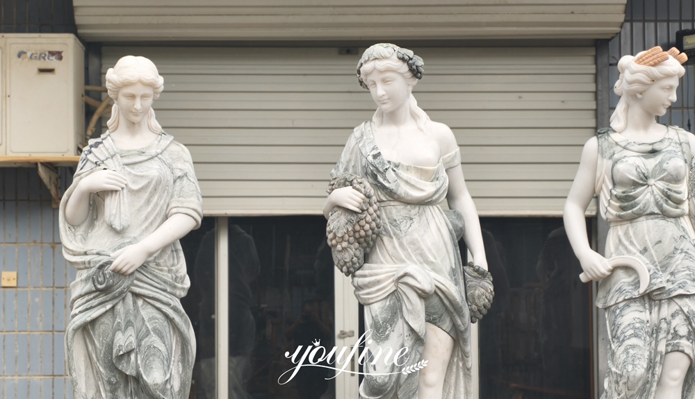 Roman Four Season Goddess sculptures