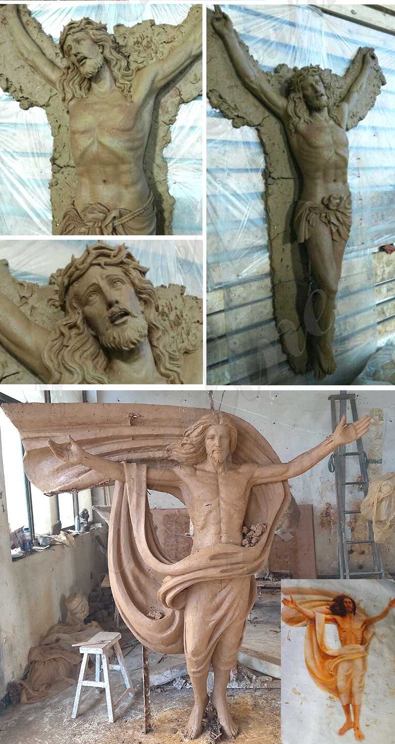 Standing Religious Sculpture Bronze Jesus Statue