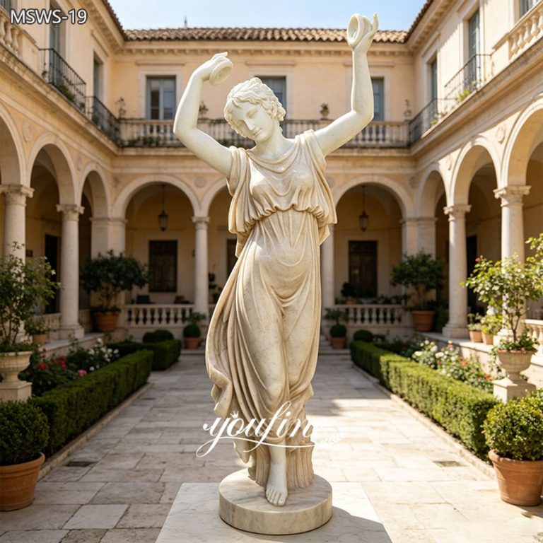 The Dancing Nymph with Cymbals Sculpture