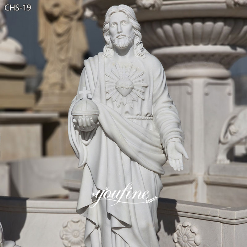 White Marble Christ Jesus Statue
