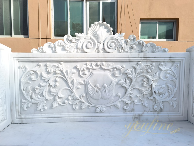 White Swan Design Marble Bench for Garden MOK1-023