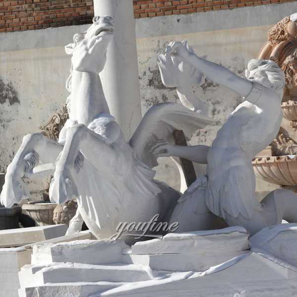 World most famous large trevi fountains replicas in pure white marble for our american friend