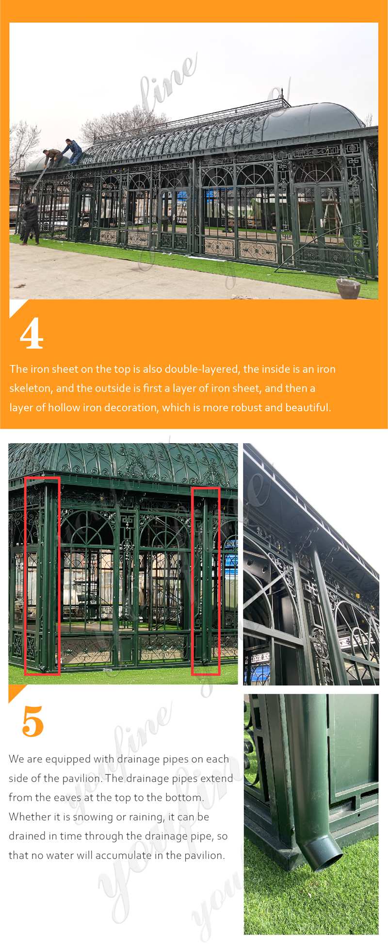 YouFine Iron Green House Plumbing system advantages