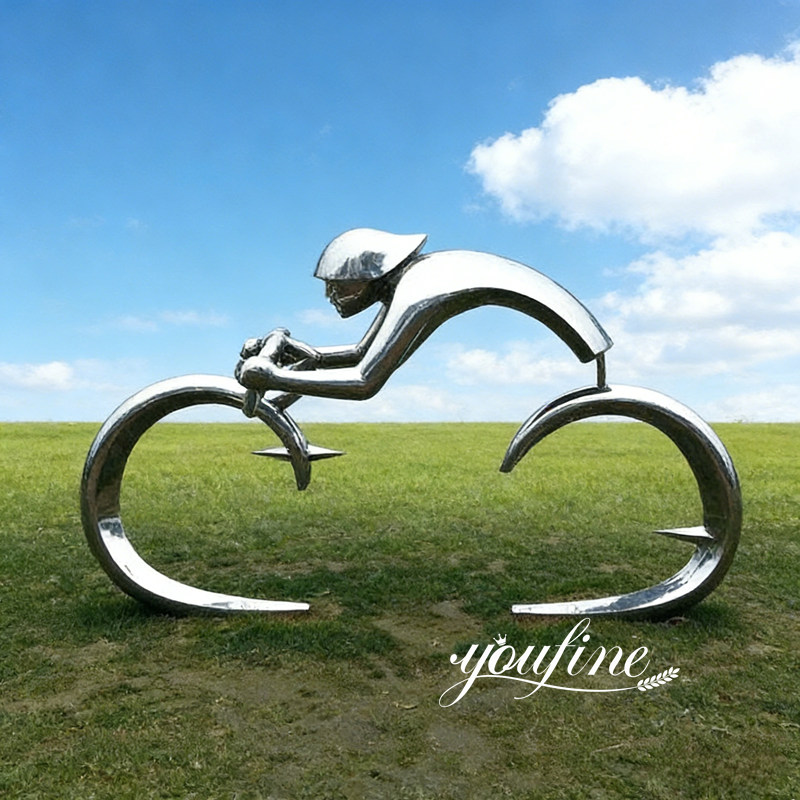 metal bik sculpture