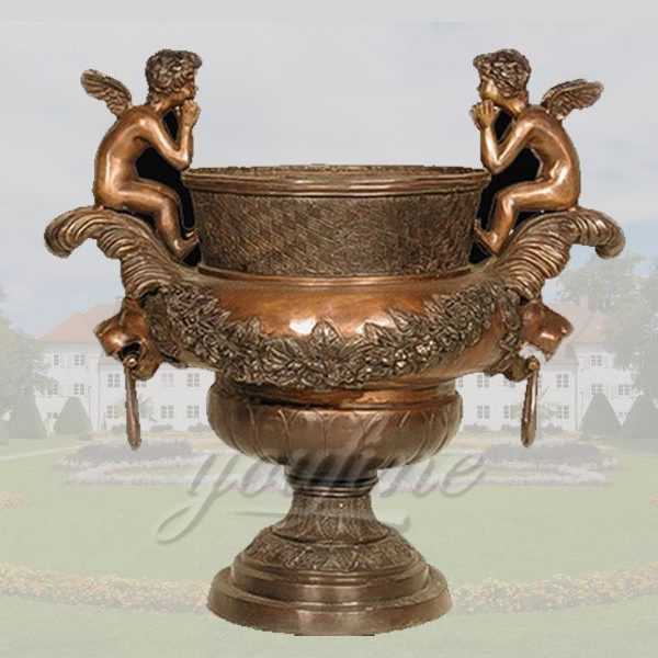 antique bronze outdoor planters for sale