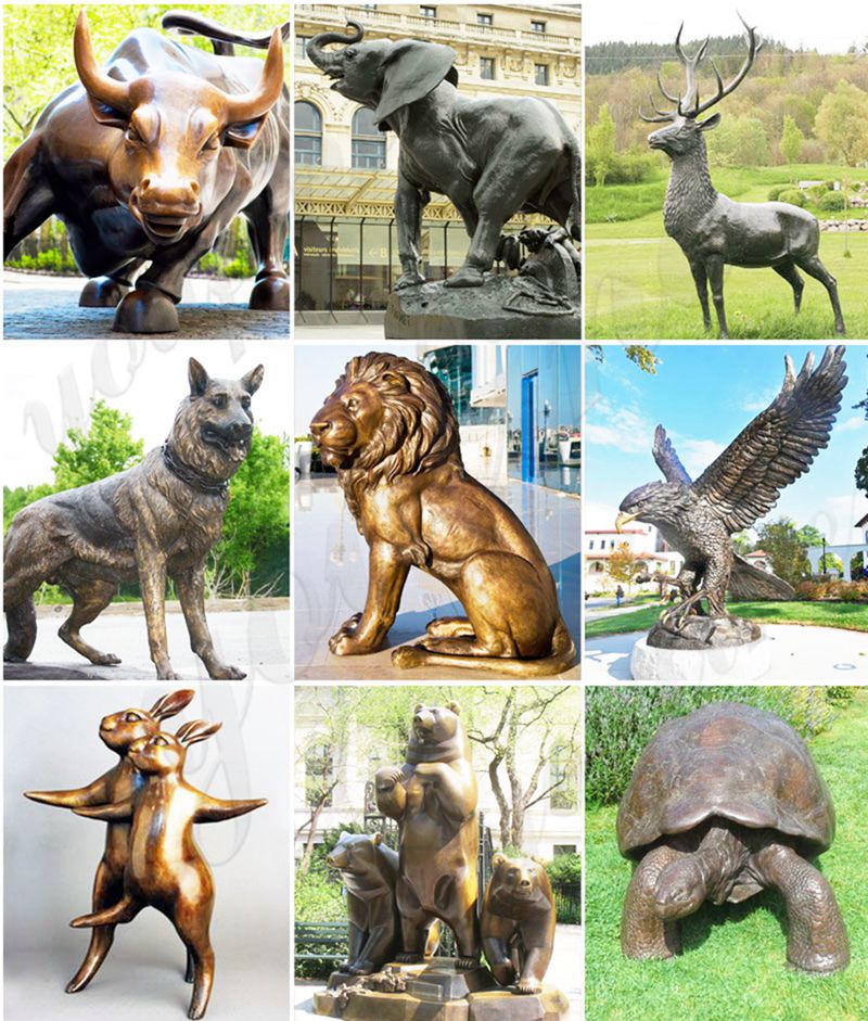 bronze animal statue