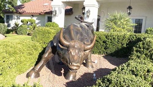 bronze charging bull factory