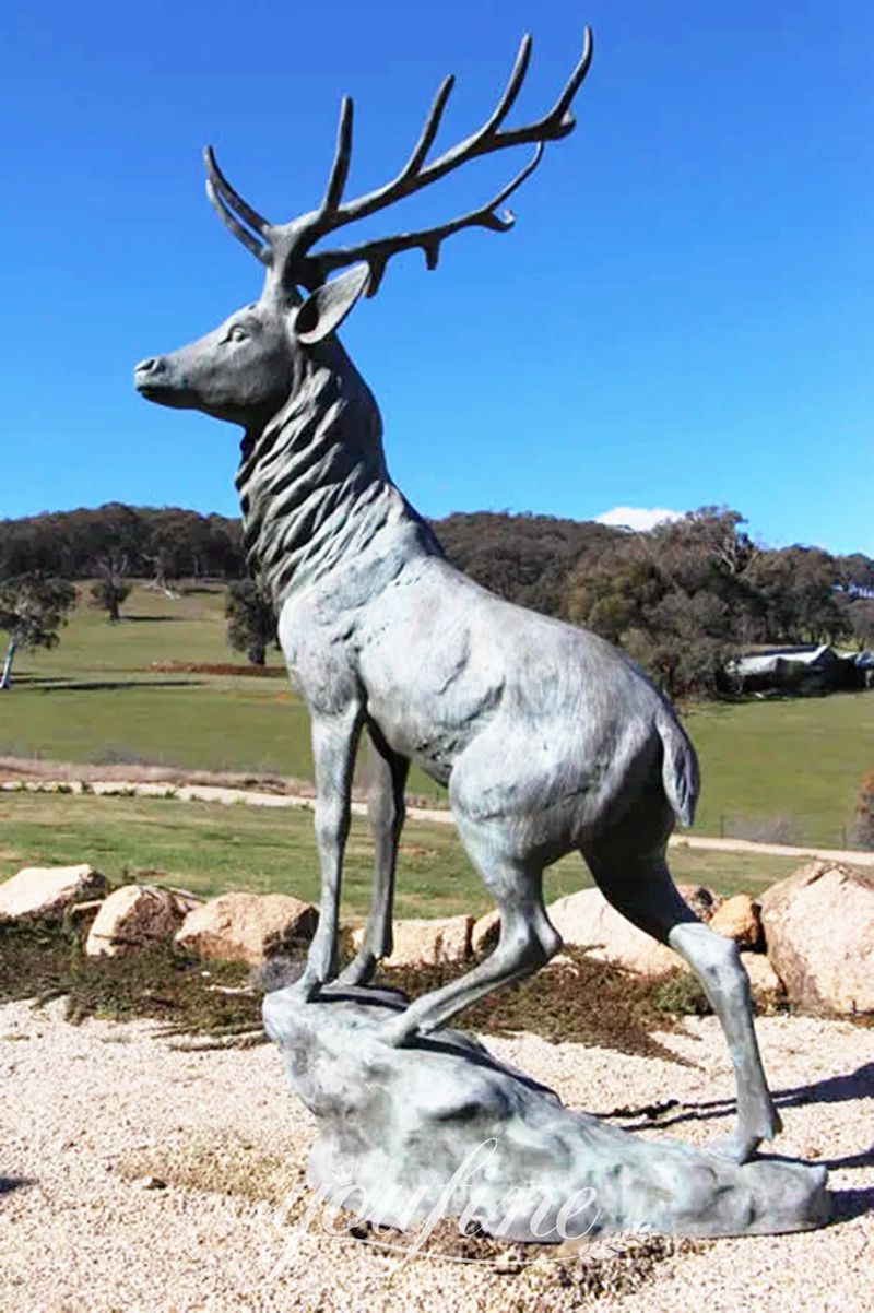 bronze deer statues-YouFine Sculpture