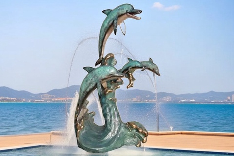 bronze dolphin
