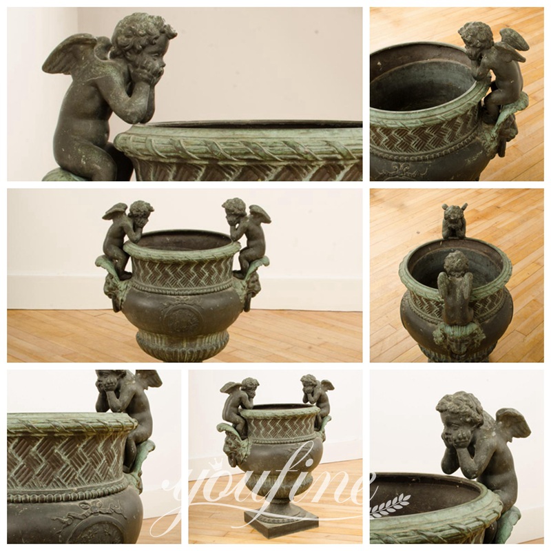 bronze indoor planter-YouFine Sculpture