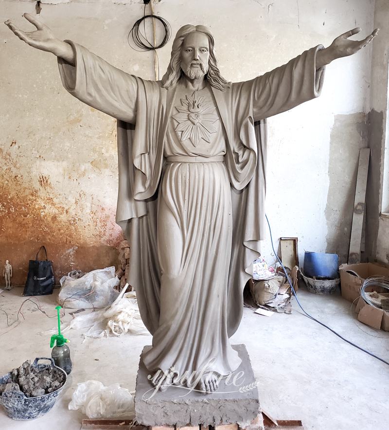 bronze jesus sculpture clay model